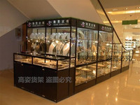 郑州正品 钛铝合金精品玻璃货架柜台展示架展柜 展示柜 陈列柜_250x250.jpg