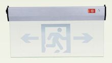 敏华新国标语音报警LED透明钢化玻璃吊边光疏散标志指示灯