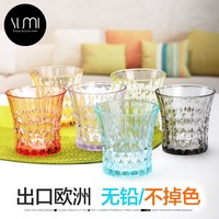 彩色耐热透明杯子家用创意泡茶牛奶果汁水杯套装八角形含含玻璃杯_250x250.jpg