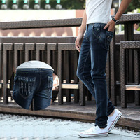 新款男式小脚裤 新款韩版 男士弹力牛仔裤 男装修身长裤TL1228_250x250.jpg