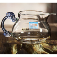 包邮恒越记02G艺术公杯加厚高硼硅玻璃鸭嘴式出水茶具茶杯350ML_250x250.jpg