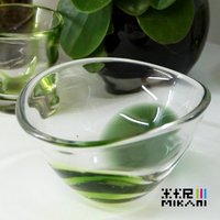 米卡尼 出口日绿色单人工吹制碗 甜点碗 小菜玻璃碗异形冰淇淋碗_250x250.jpg