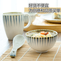 剑林创意日式和风餐具瓷碗饭碗家用米饭碗陶瓷情侣碗筷套装陶瓷碗_250x250.jpg