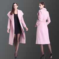 新款2016羊绒欧美风中长款毛呢外套女大翻领茧型大衣显瘦大码加厚_250x250.jpg