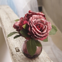 (花+花瓶)仿真玫瑰花套装欧式田园客厅装饰绢花茶几摆件花卉花艺_250x250.jpg