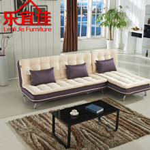 简约时尚大小户型布艺沙发可拆洗折叠L型转角组合双人三人沙发床