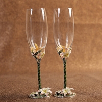 欧式珐琅彩高脚杯红酒杯水晶玻璃杯子套装创意结婚礼物百合香槟杯_250x250.jpg