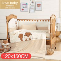 LOVO家纺罗莱 出品婴儿床上用品新生儿彩棉床品八件套含护栏垫_250x250.jpg