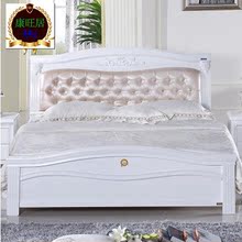 欧式床 实木床双人床古典床1.8米美式床卧室床皮床公主婚床特价