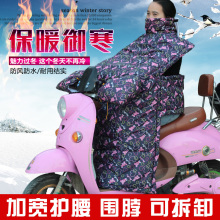 骑摩托电瓶电动车挡风被罩加大加厚双面防水保暖护膝防寒冬季包邮