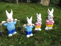 仿真兔子摆件 卡通动物装饰工艺品庭院花园摆设户外园林小品雕塑_250x250.jpg
