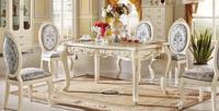 纯天然欧式大理石餐桌 高贵法式环保实木餐桌椅组合  圆形长方形_250x250.jpg