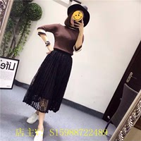 新款韩版女装简单撞色弹力圆领套头冰丝针织长袖上衣打底衫针织衫_250x250.jpg