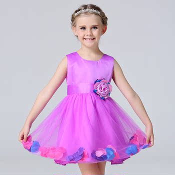 儿童装蓬蓬裙夏天公主裙 学校六一演出服 小女孩舞台表演唱歌跳舞