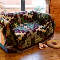 美式乡村单双人沙发巾罩全盖欧式个性复古几何客厅地毯双面纯棉厚_250x250.jpg