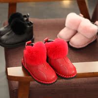 冬季版女宝宝雪地靴0-1-2岁3小女孩加绒棉鞋9公主8短靴儿童皮靴_250x250.jpg