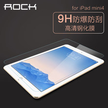 ROCK 苹果ipadmini4钢化膜抗蓝光 mini4屏幕保护高清迷你4钢化膜