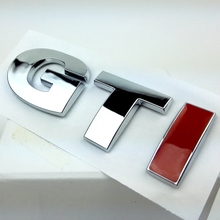 个性改装车尾标贴立体车贴  大众GTI字母贴 POLO 高尔夫6 7车贴