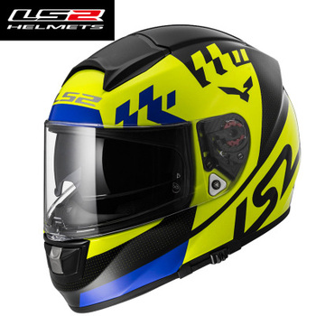 新品LS2全盔FF397玻璃钢摩托车头盔全盔 双镜片全盔超轻防雾全盔