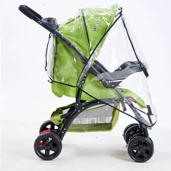 婴儿推车环保雨罩加厚婴儿车全罩式防雨防风防尘雾霾伞车童车通用