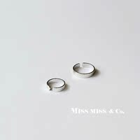 MISS MISS 925银饰 简约长条型光面开口戒指指环时尚个性日韩包邮_250x250.jpg