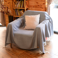 美式单双人纯色沙发巾垫欧式出口纯棉线毯盖巾桌布空调毯毛巾被夏_250x250.jpg