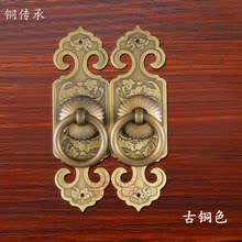 中式欧式明清古典家具仿古木门橱柜纯铜素面直条拉手柜门门条把手