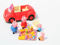 小猪佩琪 佩奇 佩佩猪粉红猪小妹一家红色敞篷跑车过家家儿童玩具_250x250.jpg
