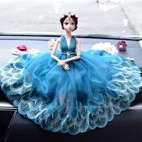 汽车摆件女士巴比娃娃创意车载摆件饰品可爱蕾丝纱裙车内装饰礼品_250x250.jpg