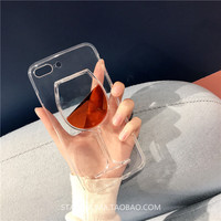 创意红酒杯苹果iphoneX流动液体苹果8手机壳三星S7硅胶套6S透明套_250x250.jpg