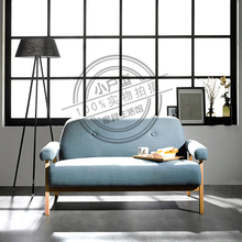 日式简易休闲小户型布艺沙发拆洗单双三人座创意客厅家具沙发椅