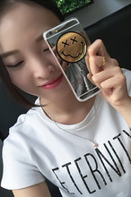 新款上市 苹果6/6S韩国GD笑脸镜面个性手机壳手机保护套
