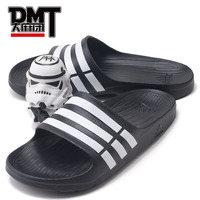 DMT Adidas 阿迪达斯 拖鞋 黑白男女情侣潮流运动澡堂拖鞋 G15890