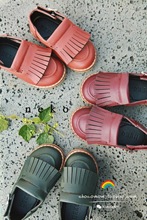 CHOCOMOM韩国专柜正品代购NEKO16秋季新流苏金属扣休闲中性单鞋