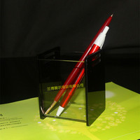 兰博新品亚克力笔筒 精品笔架方形透明桌面收纳盒笔座定做_250x250.jpg