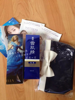 日本代购 雪肌精30周年限定套装灰姑娘化妆水200ml+乳液140ml赠品