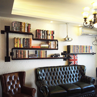 loft美式墙上书架置物架创意客厅沙发背景墙装饰架电视墙隔板架子_250x250.jpg