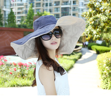 夏季遮阳帽大沿帽防紫外线出游旅游档太阳防晒帽子纯色街头时尚潮
