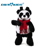 DIVAKIDS毛绒公仔熊猫儿童双肩背包幼儿园小书包成人适用_250x250.jpg