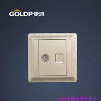 GOLDP贵派G4电视+电话 电视联电话 拉丝金插座86墙壁开关插座_250x250.jpg