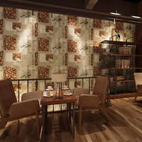 复古欧式咖啡墙纸 酒吧KTV装修个性休闲奶茶服装店餐厅咖啡厅壁纸_250x250.jpg