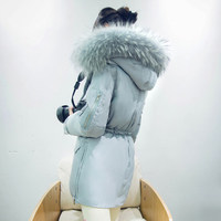 高端2016新款冬装 韩版貉子大毛领 修身中长款加厚羽绒服 女_250x250.jpg