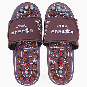康王按摩拖鞋压降宝养生魔鞋磁疗玉石足疗鞋男女老人生日礼品