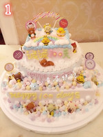 上海儿童生日蛋糕 宝宝周岁满月百日100天三层玩偶蛋糕速递配送_250x250.jpg