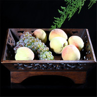 泰国实木工艺品 雕花糖果盘 东南亚特色置物篮 木水果盘 创意_250x250.jpg